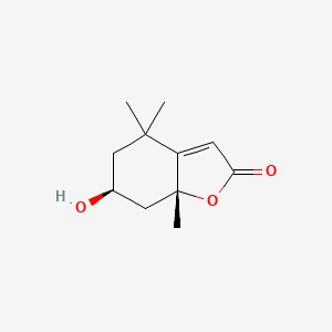 2D Lewis structure of loliolide
