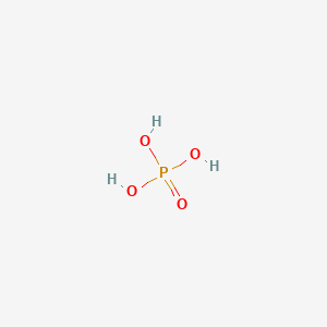 2D Lewis structure of phosphoric acid