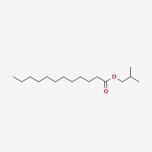 2D Lewis structure of isobutyl laurate