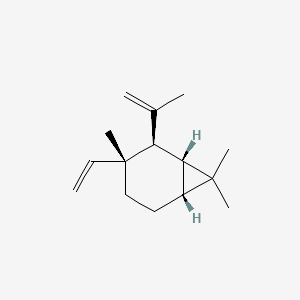 2D Lewis structure of bicycloelemene