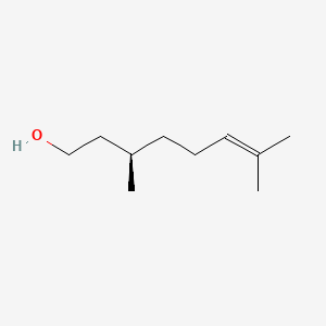 2D Lewis structure of beta-citronellol