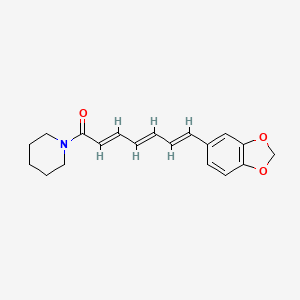 2D Lewis structure of piperettine