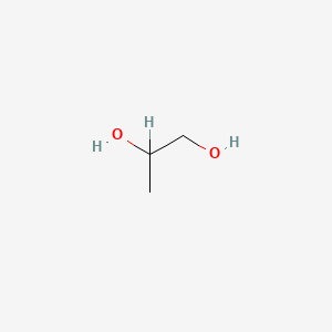 2D Lewis structure of 1,2-propanediol