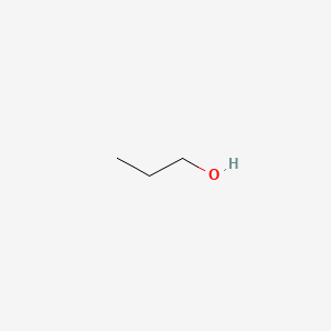 2D Lewis structure of 1-propanol