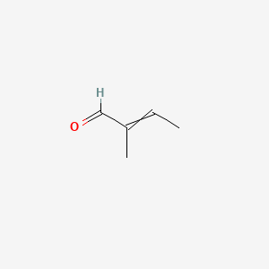 2D structure of 2-methyl-2-butenal