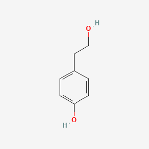 2D Lewis structure of tyrosol