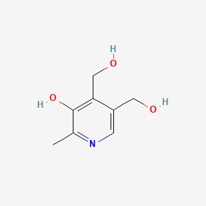 2D Lewis structure of pyridoxine