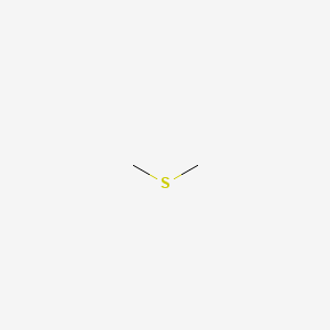 2D Lewis structure of dimethyl sulfide