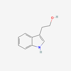 2D Lewis structure of tryptophol