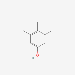 2D Lewis structure of 3,4,5-trimethylphenol