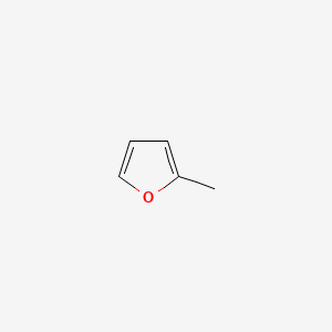 2D Lewis structure of 2-methylfuran