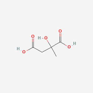2D Lewis structure of 2-hydroxy-2-methylbutanedioic acid