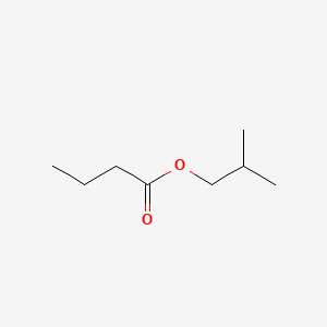 2D Lewis structure of isobutyl butyrate