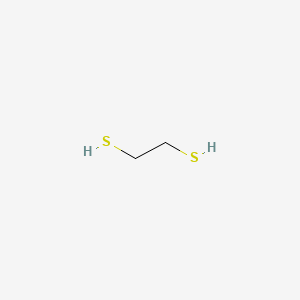 2D Lewis structure of 1,2-ethanedithiol