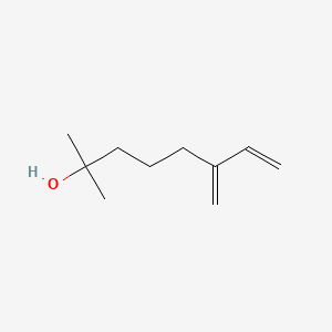 2D Lewis structure of myrcenol