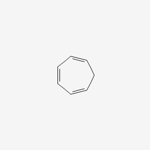 2D Lewis structure of 1,3,5-cycloheptatriene