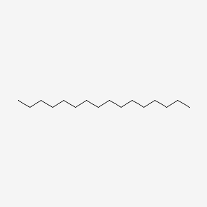 2D Lewis structure of hexadecane