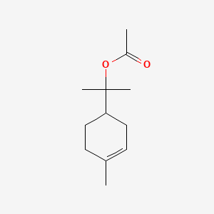 2D Lewis structure of terpinyl acetate