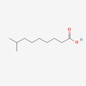 2D Lewis structure of 8-methylnonanoic acid