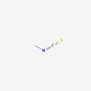 2D Lewis structure of methyl isothiocyanate