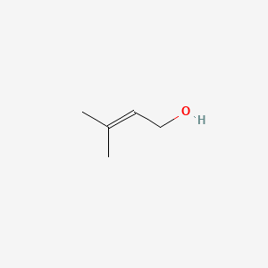 2D structure of 3-methyl-2-buten-1-ol