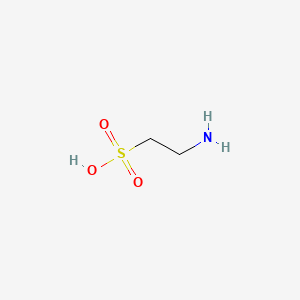 2D Lewis structure of taurine
