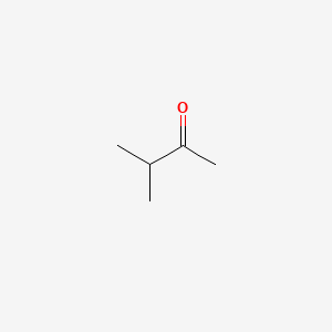 2D Lewis structure of 3-methyl-2-butanone