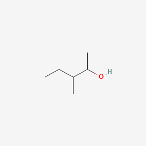 2D Lewis structure of 3-methyl-2-pentanol