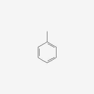 2D Lewis structure of toluene
