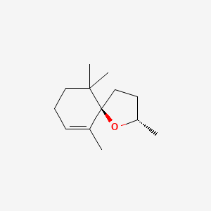 2D Lewis structure of theaspirane b
