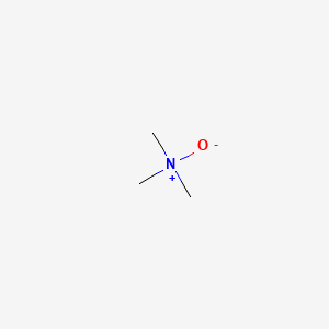 2D Lewis structure of trimethylamine oxide