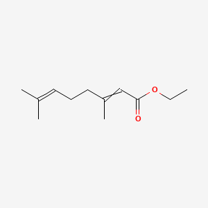 2D Lewis structure of ethyl geranate