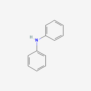 2D Lewis structure of diphenylamine