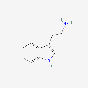 2D Lewis structure of tryptamine