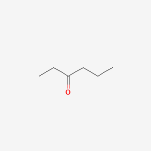 2D Lewis structure of 3-hexanone