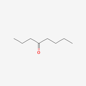 2D Lewis structure of 4-octanone