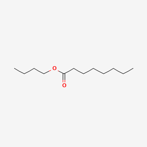 2D Lewis structure of butyl octanoate