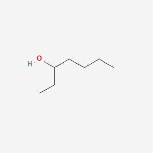 2D structure of 3-heptanol