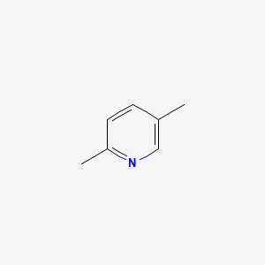 2D Lewis structure of 2,5-dimethylpyridine