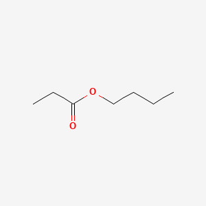 2D Lewis structure of butyl propionate