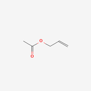2D Lewis structure of allyl acetate