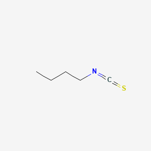 2D Lewis structure of butyl isothiocyanate