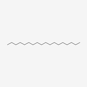2D Lewis structure of octadecane