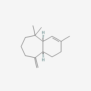 2D Lewis structure of (-)-alpha-himachalene