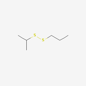 2D Lewis structure of isopropyl propyl disulfide