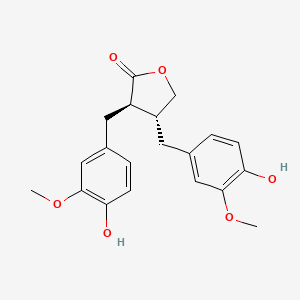 2D Lewis structure of (-)-matairesinol
