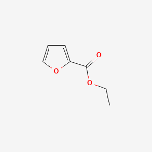 2D Lewis structure of ethyl 2-furoate
