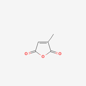 2D Lewis structure of 3-methyl-2,5-furandione