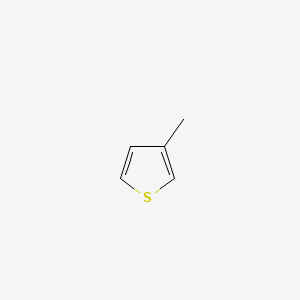 2D Lewis structure of 3-methylthiophene