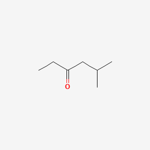 2D Lewis structure of 5-methyl-3-hexanone
